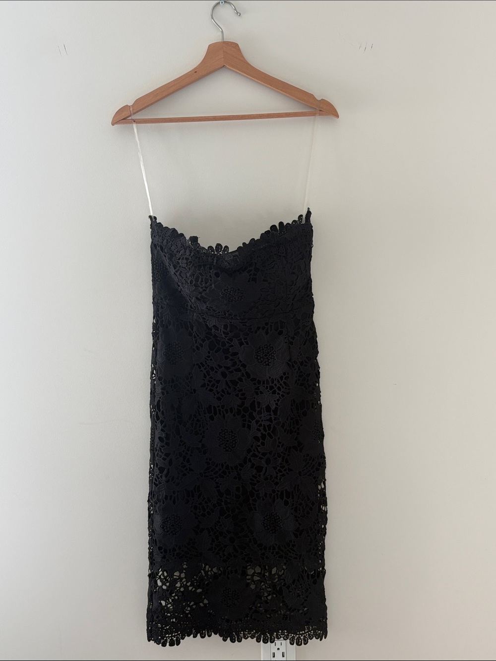 Jump Black Strapless Lace Dress